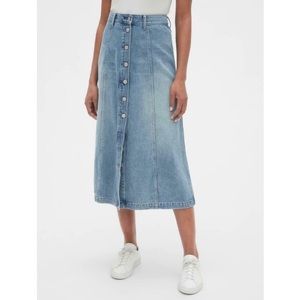 GAP long denim skirt